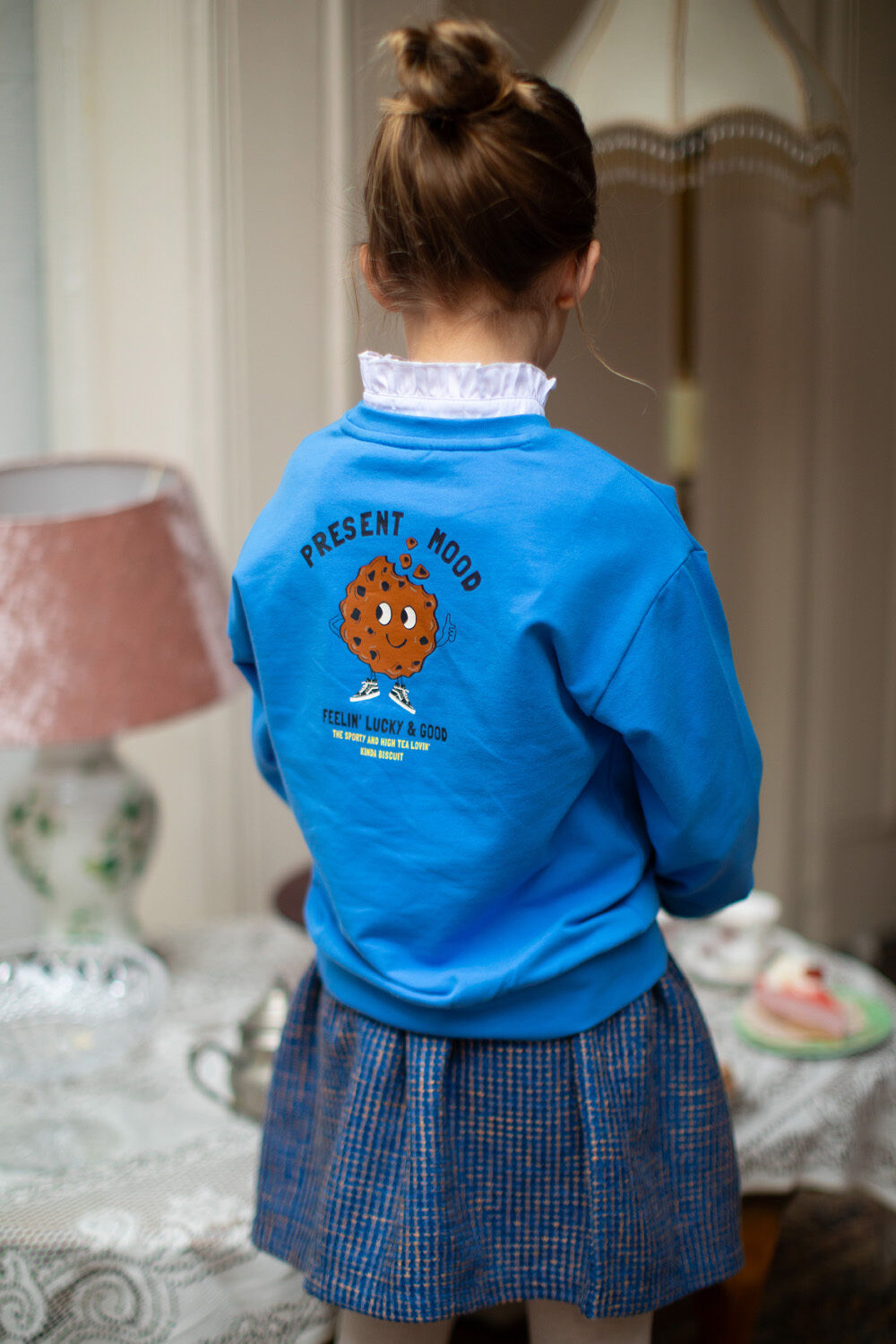 Blaue MOODSTREET Sweatshirt SWEATER SKY - large