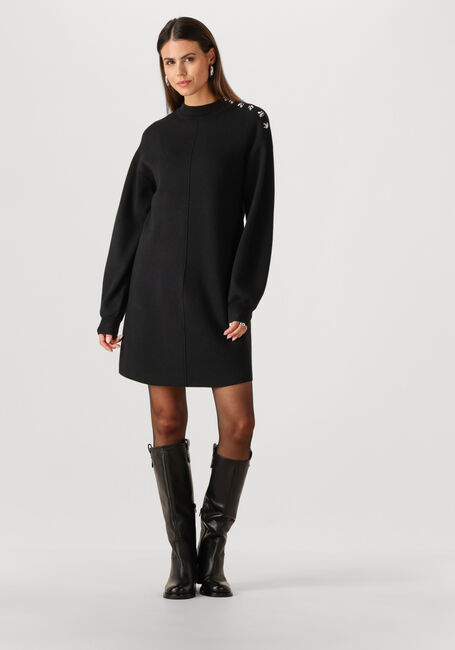 Schwarze Y.A.S. Minikleid YASHAMA LS KNIT DRESS - large