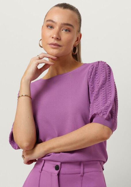 Lilane JANSEN AMSTERDAM Top K136 KNITTED TOP 3/4 PUFFED SLEEVE - large