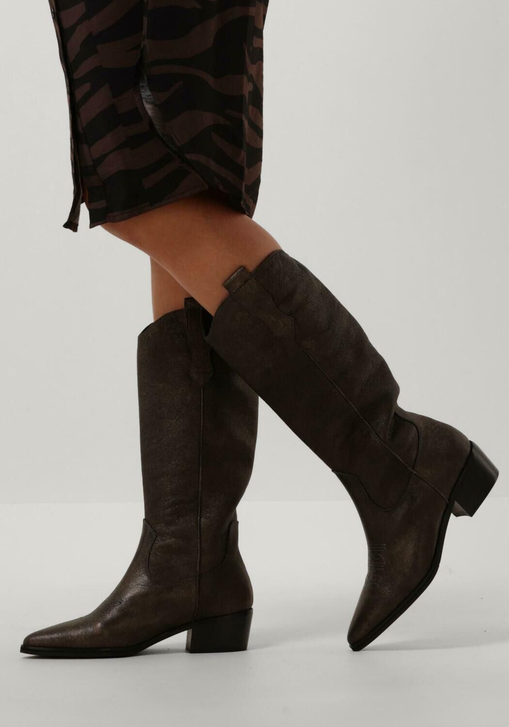 Silberne NOTRE-V Cowboystiefel CASSIE-03 - large