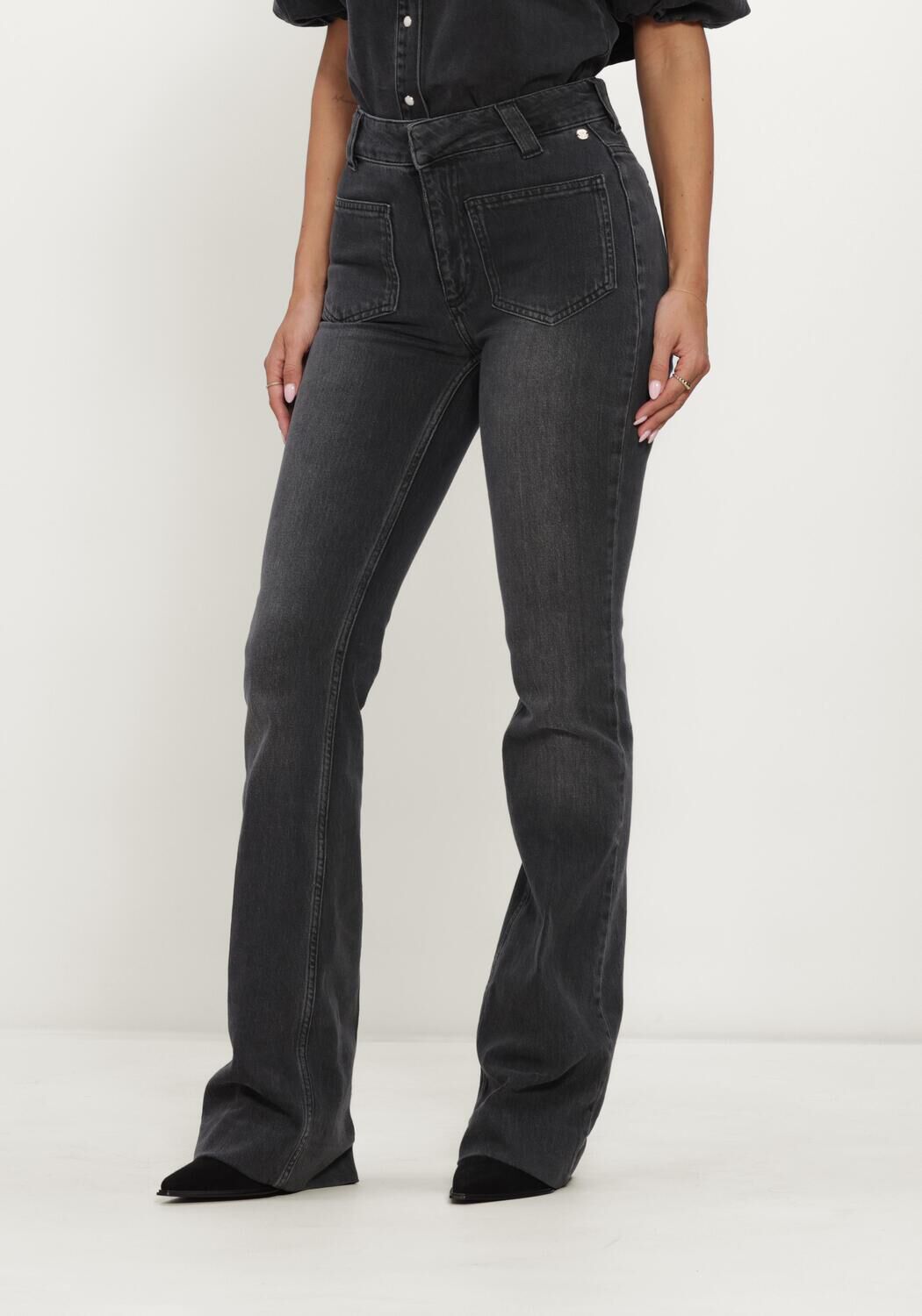 Dunkelgrau JOSH V Flared jeans VAILA PANTS - large