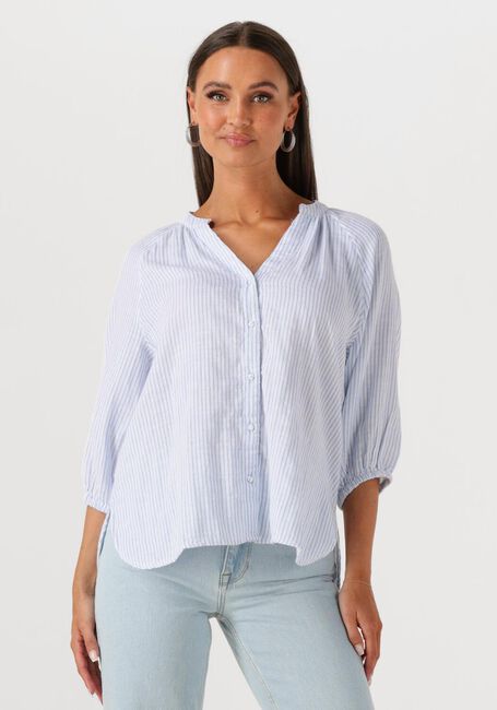 Hellblau SELECTED FEMME Blusen SLFALBERTA 3/4 STRIPE SHIRT NOOS - large
