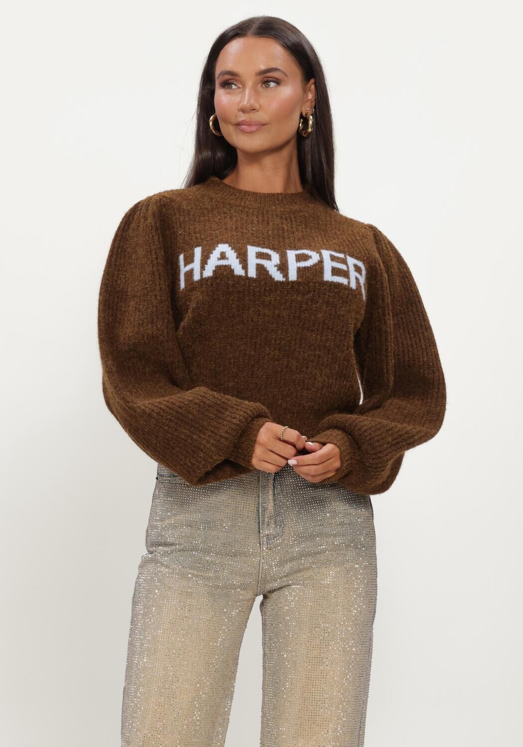 Braune HARPER & YVE Pullover LYSANNE-JU - large