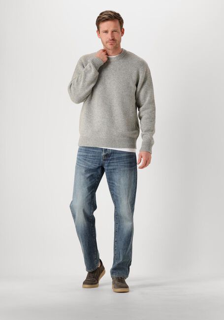 Hellgrau SELECTED MEN Pullover SLHCODY LS KNIT RELAXED CREW NECK - large