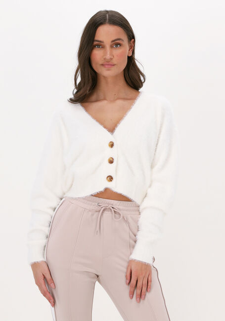 Beige COLOURFUL REBEL Strickjacke AURORA KNITTED CROPPED CARDIGAN - large
