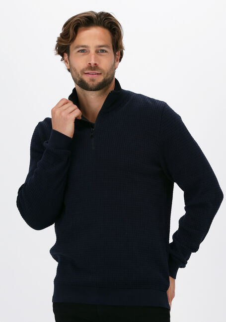 Dunkelblau VANGUARD Pullover HALF ZIP COLLAR COTTON STRUCTU - large