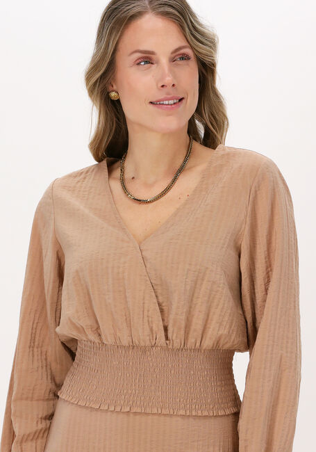Camelfarbene ANOTHER LABEL Bluse FADED SAND - large