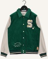 Grüne SCOTCH & SODA Jack CORDUROY COLLEGE JACKET WITH WOOL-BLEND SLEEVES Grüne SCOTCH & SODA Jack CORDUROY COLLEGE JACKET WITH WOOL-BLEND SLEEVES - medium