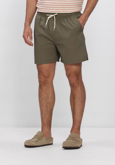 Gr&uuml;ne SELECTED MEN Badehosen SLHCOOPER-SEERSUCKER  SWIMSHORTS - large