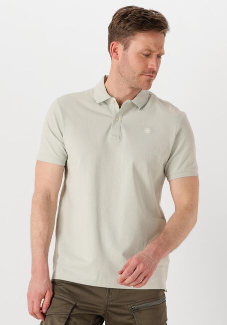 Beige G-STAR RAW Polo-Shirt DUNDA SLIM POLO S\S - large