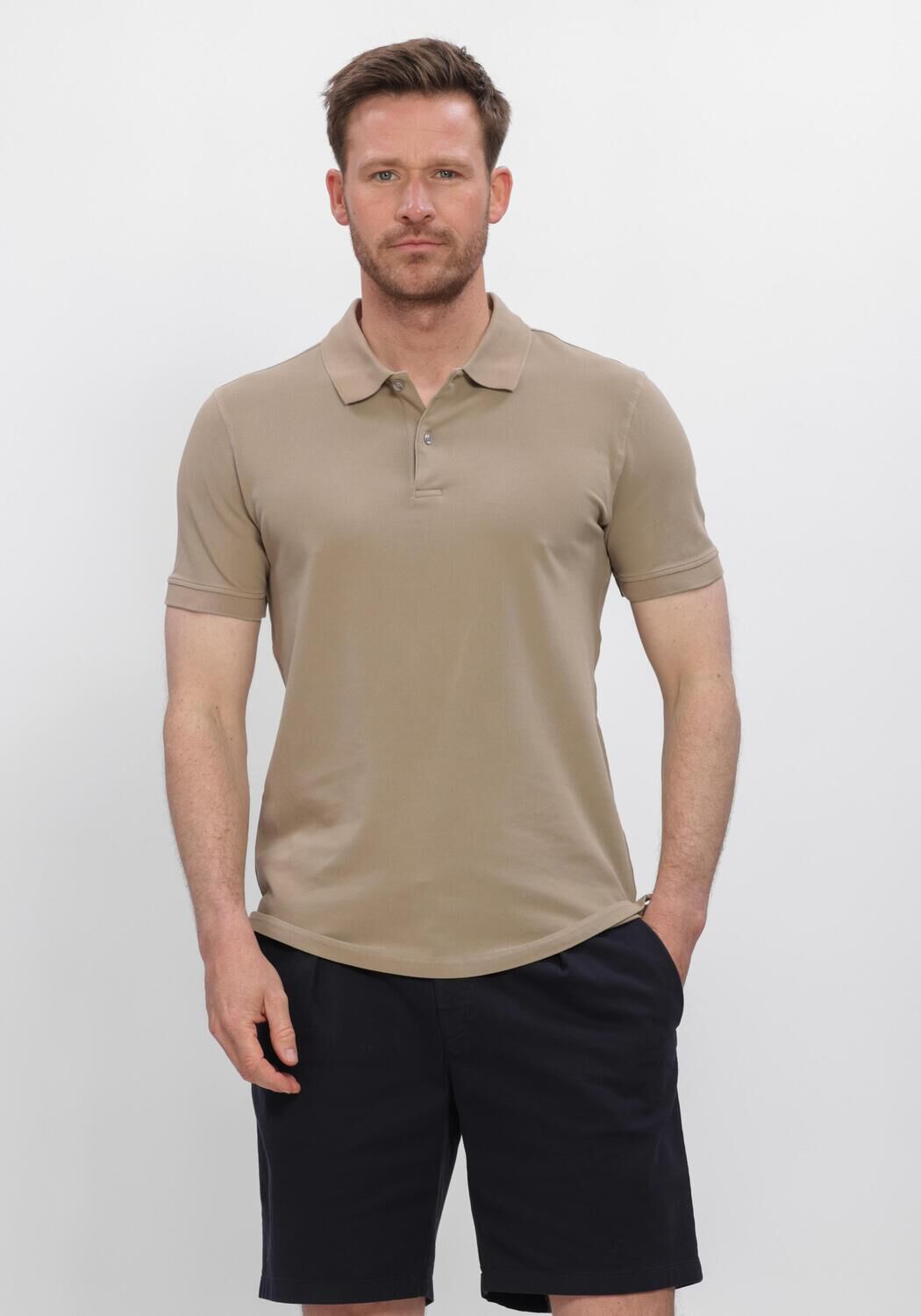 Taupe STEFANO LAURAN Polo-Shirt POLO BJORN - large