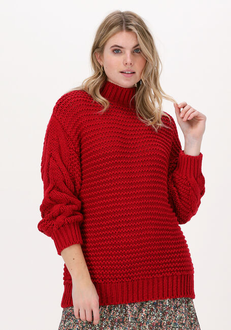 Rote NA-KD Pullover CABLE KNITTED SWEATER - large