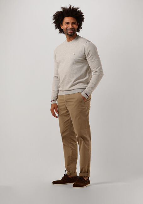 Beige TOMMY HILFIGER Pullover MOULINE GS STRIPED CREW NECK - large
