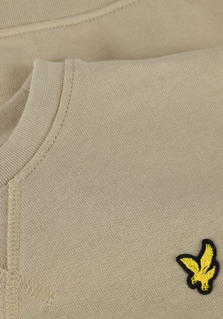 Beige LYLE & SCOTT Pullover CREW NECK SWEATSHIRT BOYS - large
