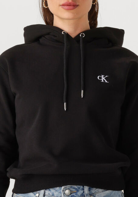 Schwarze CALVIN KLEIN Pullover CK EMBROIDERY HOODIE - large