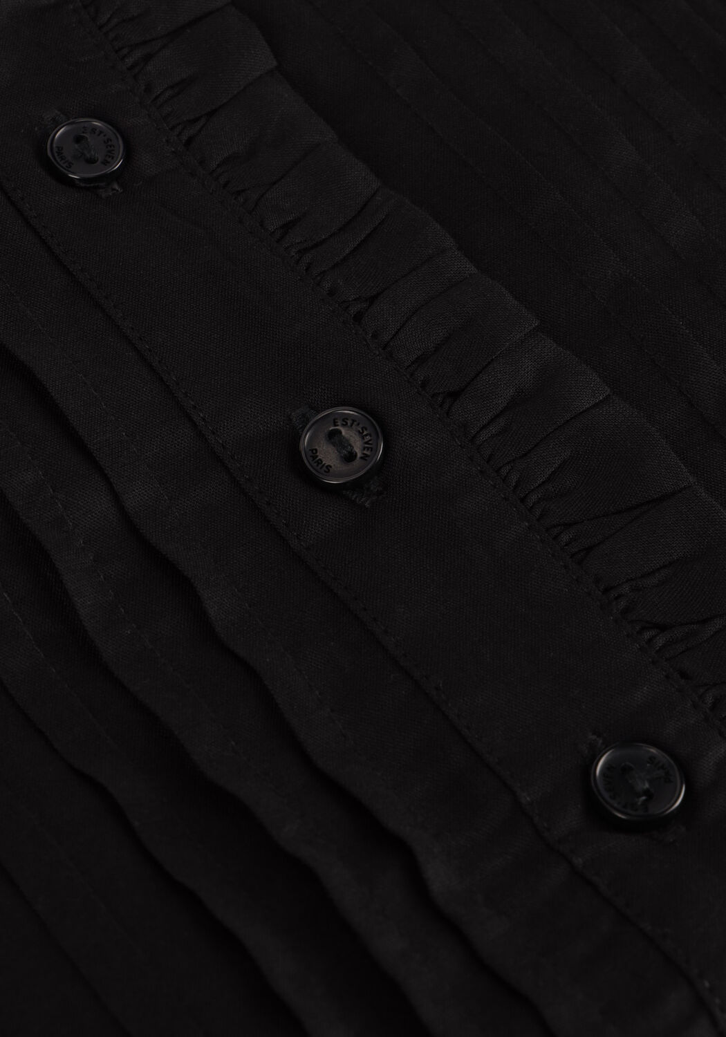 Schwarze EST'SEVEN Minikleid LIZZY LONG DRESS - large