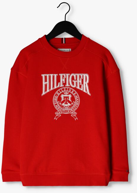 Rote TOMMY HILFIGER Pullover U HILFIGER VARSITY SWEATSHIRT - large