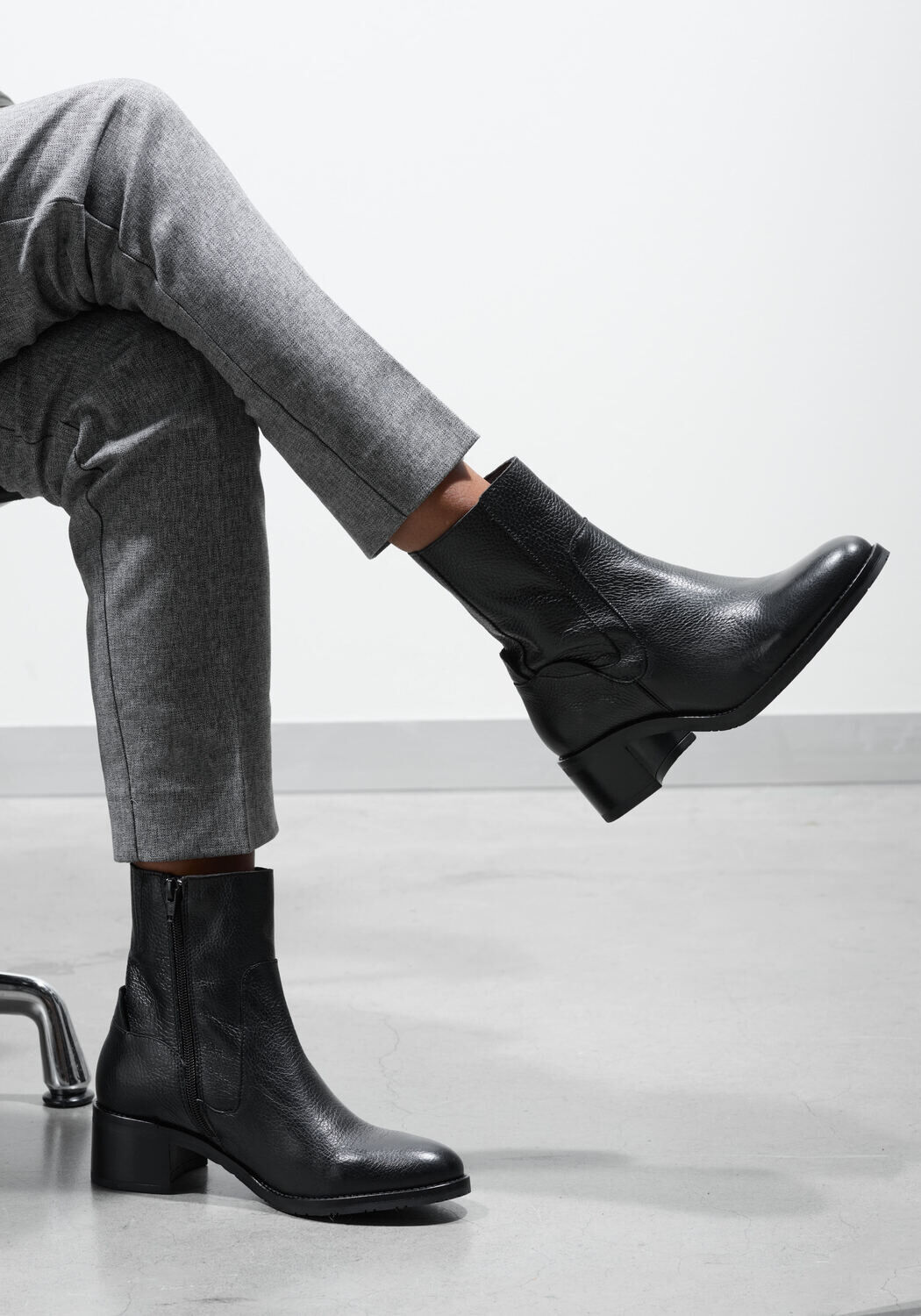 Schwarze PIEDI NUDI Stiefeletten SELVA 17.02 - large