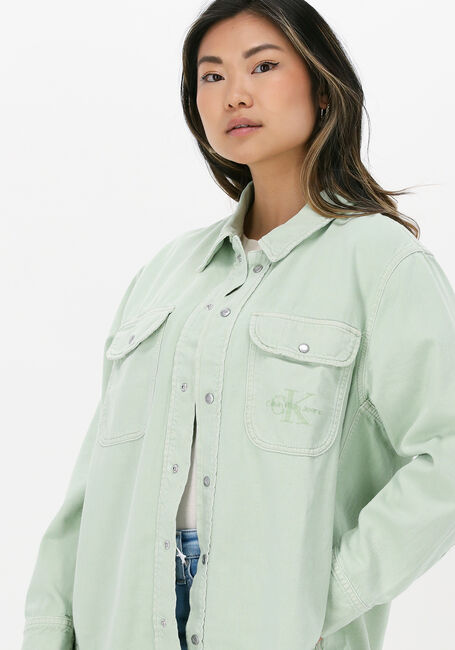Hellblau CALVIN KLEIN Blusen SHIRT JACKET - large