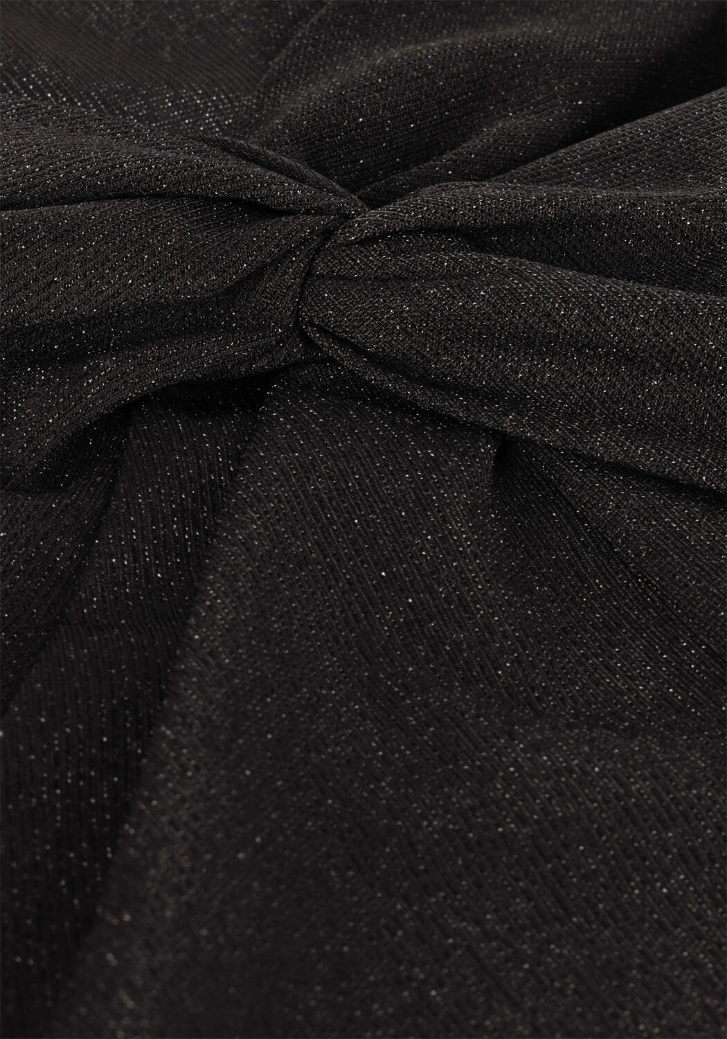 Schwarze SCOTCH & SODA Top METALLIC TWIST LONG SLEEVED TOP - large