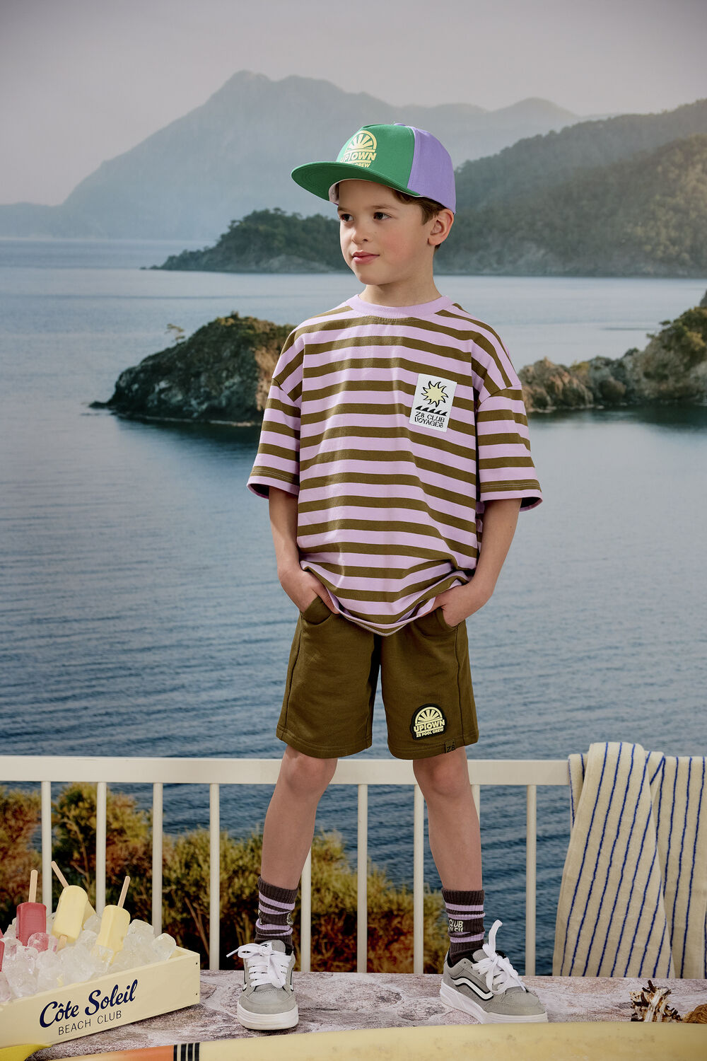 Braune Z8 Kurze Hose ELIAN - large