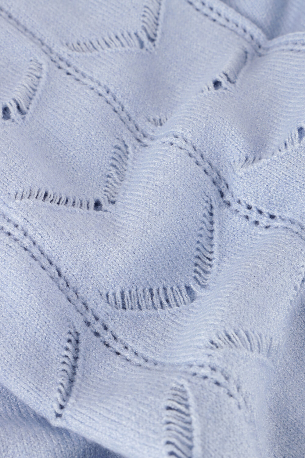 Hellblau OBJECT Rollkragenpullover OBJEVA L/S KNIT PULLOVER - large