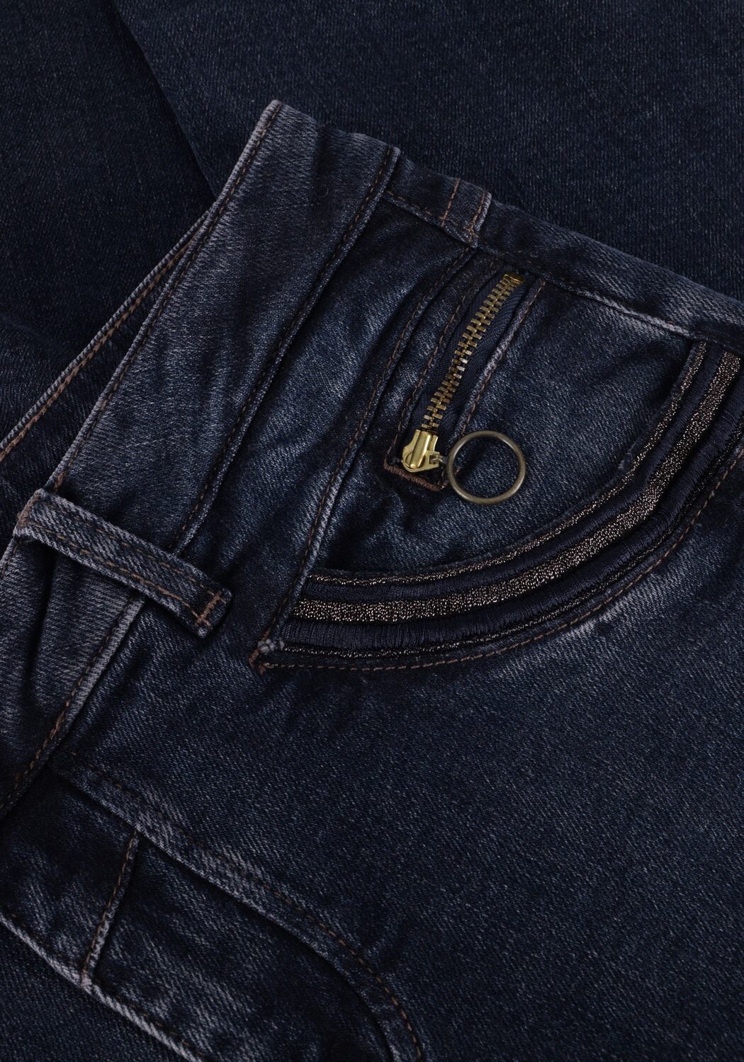 Blaue MOS MOSH Slim fit jeans NAOMI COLLA JEANS - large