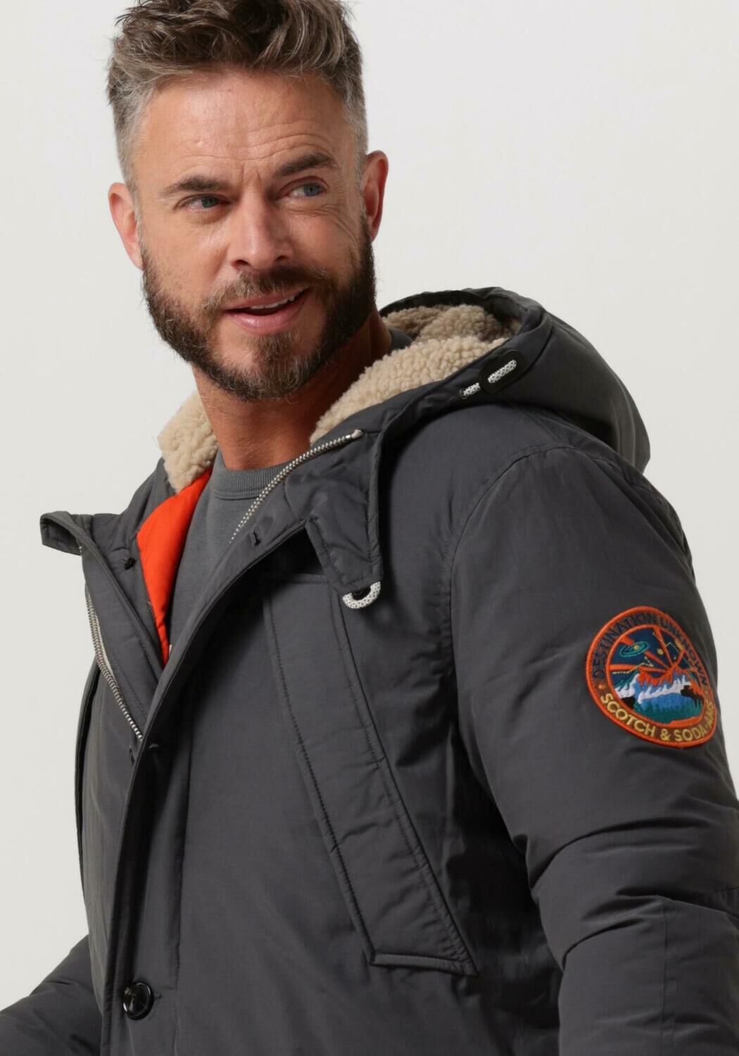 Blaue SCOTCH SODA Parkas HEAVY WEIGHT PADDED PARKA Omoda