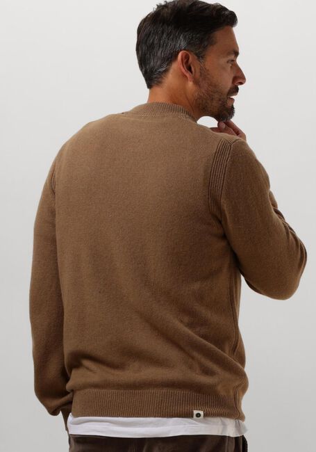 Braune ANERKJENDT Pullover AKRICO LAMBSWOOL KNIT - large