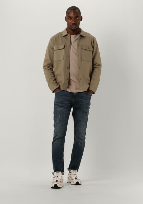 Olive SELECTED HOMME Overshirt SLHFENLEY LS JERSEY OVERSHIRT - large