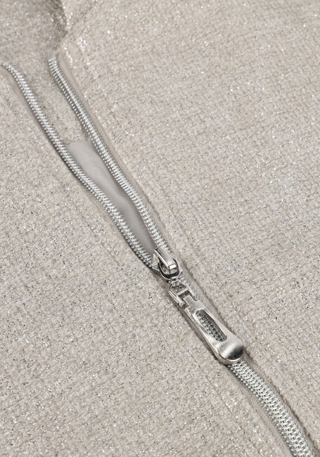 Silberfarbig INDIAN BLUE JEANS Strickjacke TWEED BOMBER - large