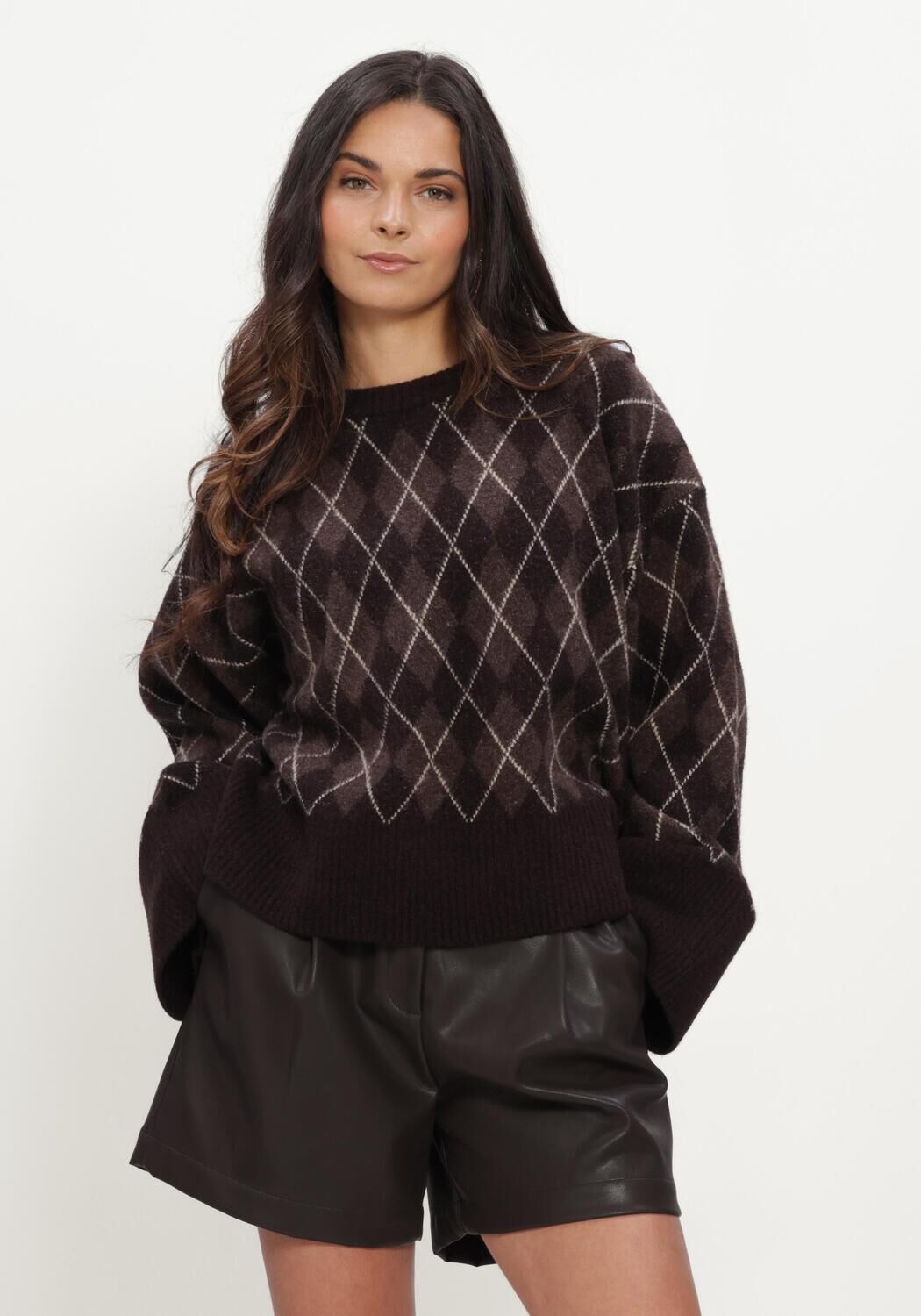 Braune NOTRE-V Pullover NV-ILA - large