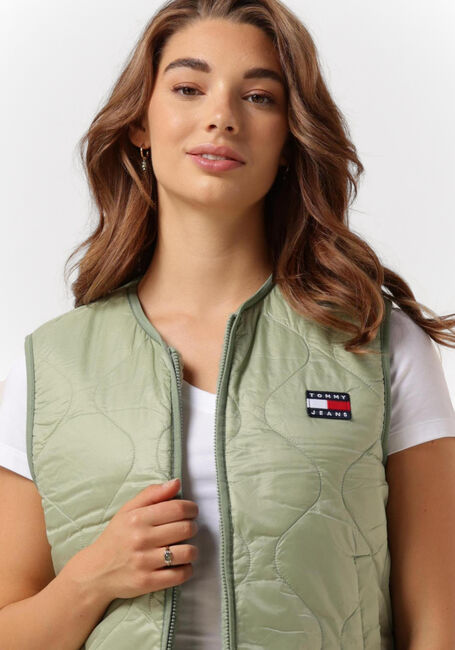 Grüne TOMMY JEANS Bodywarmer TJW REVERSIBLE SHERPA VEST - large