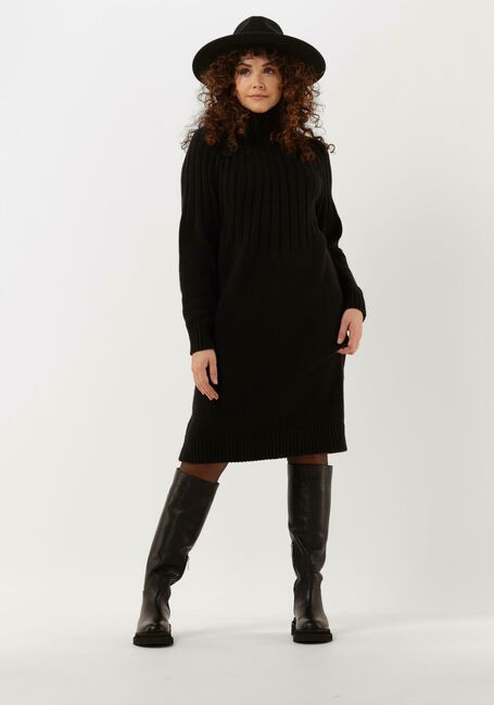 Schwarze SELECTED FEMME Midikleid NIMA LS KNIT DRESS CAMP - large
