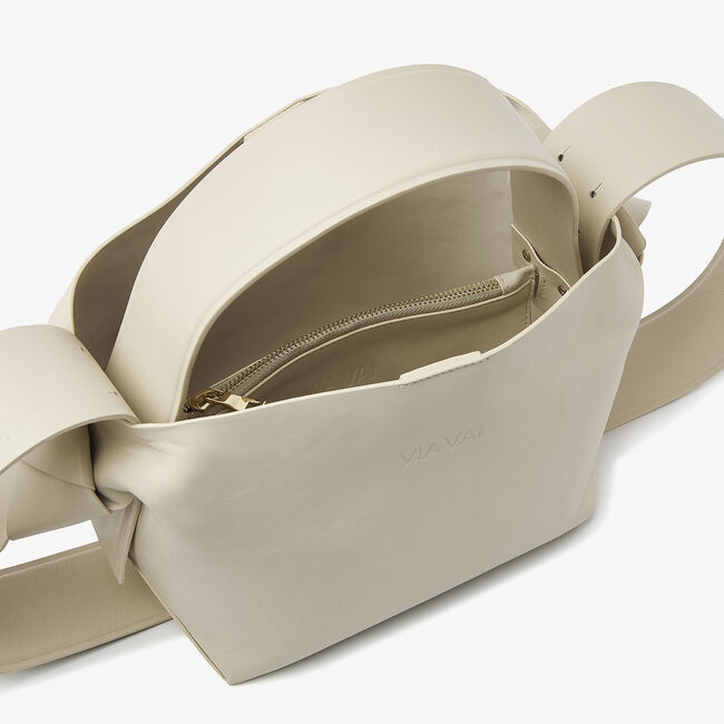 Beige VIA VAI Handtasche NODO FABI - large