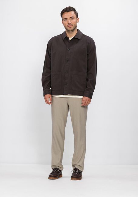 Braune LES DEUX Overshirts LAYTON COTTON OVERSHIRT - large
