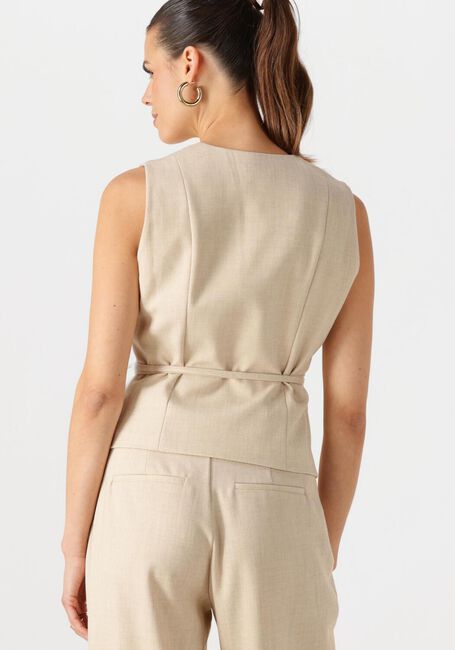 Beige NEO NOIR Gilet SAMARA MELANGE WAISTCOAT - large