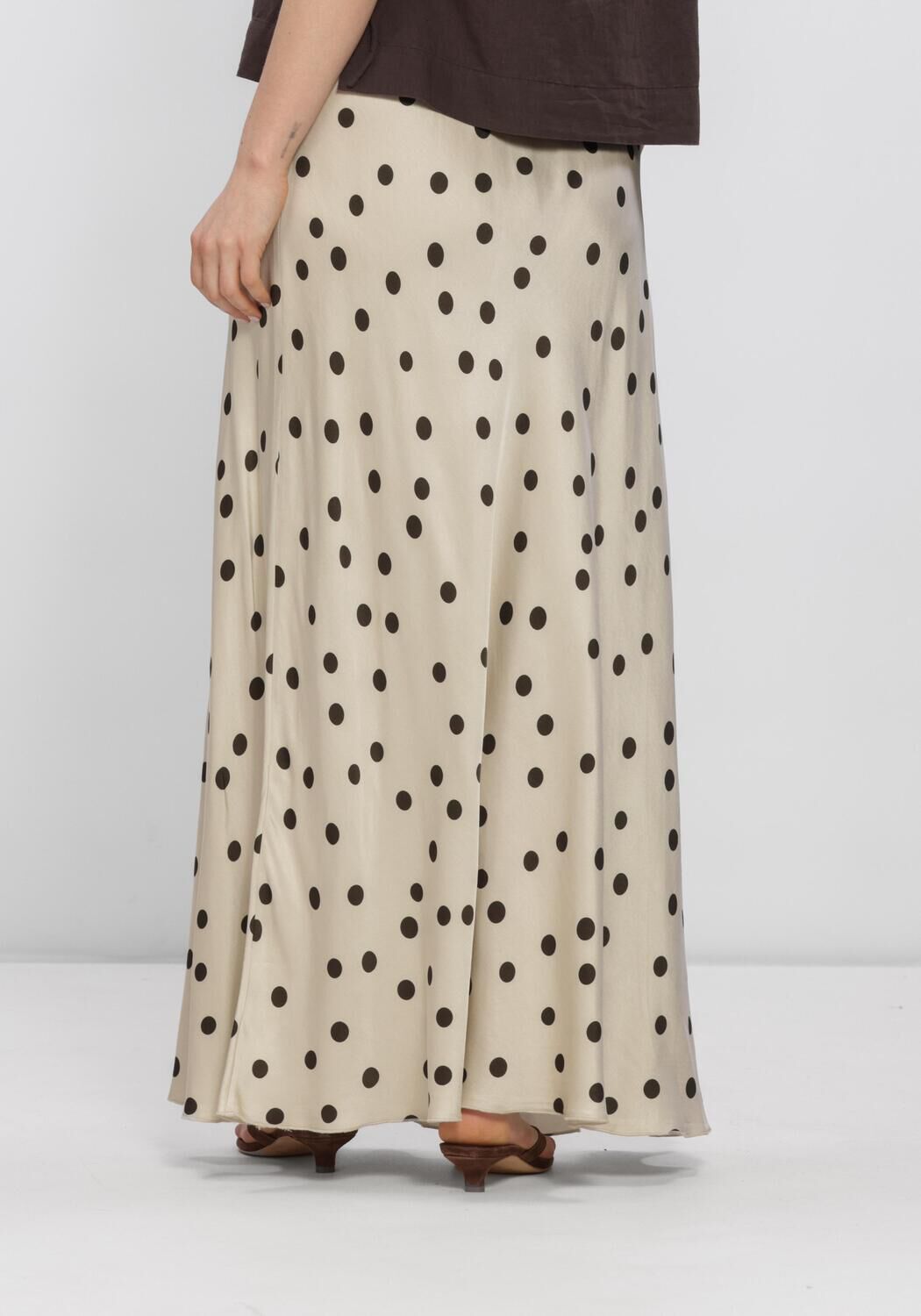 Sand MSCH COPENHAGEN Midirock MSCHCLARETTE IRIDA SKIRT AOP - large