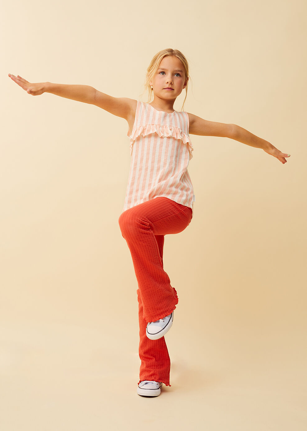 Mehrfarbige/Bunte Sproet & Sprout Top RUFFLE TOP STRIPES - large