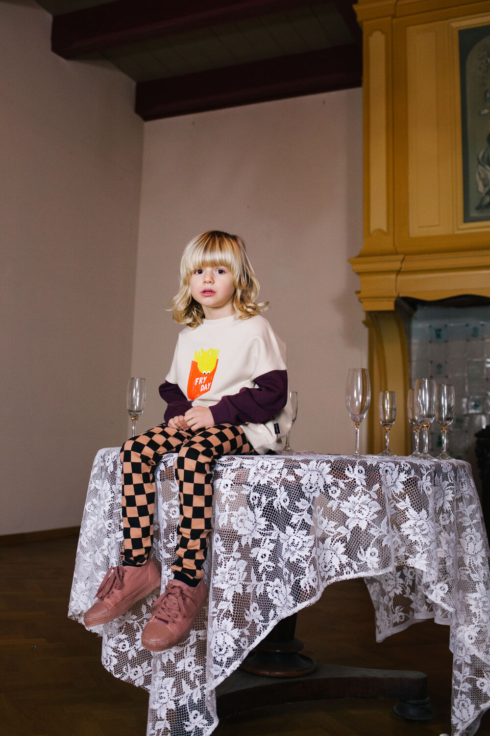 Sand DAILY BRAT Sweatshirt FRY-DAY SWEATER - large