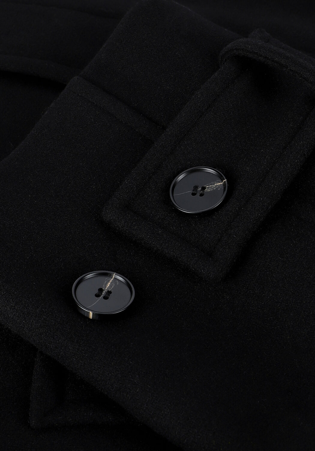 Schwarze CO'COUTURE M&auml;ntel ESME OVERSIZE COAT - large