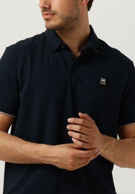Blaue VANGUARD Polo-Shirt SHORT SLEEVE POLO PIQUE - large