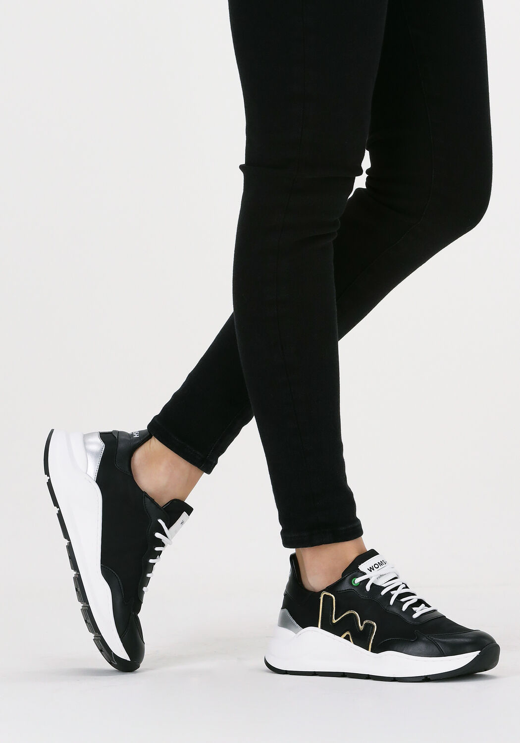 Schwarze WOMSH Sneaker Low WAVE - large