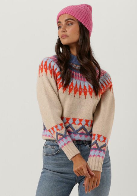 Beige Y.A.S. Pullover YASILAM LS KNIT PULLOVER - large