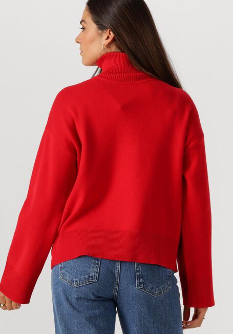 Rote SELECTED WOMEN Pullover SLFKAMMA LS KNIT ROLL NECK - large