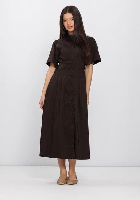 Braune NEO NOIR Kleider BAIA POPLIN DRESS - large