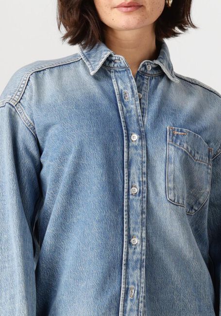 Blaue TOMMY JEANS Blusen RELAXED FIT OVERSHIRT AI6037 EXT - large