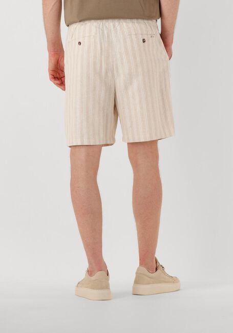 Beige SHIWI Kurze Hose MEN LEWIS LINEN SHORTS YAM DYE STRIPES - large
