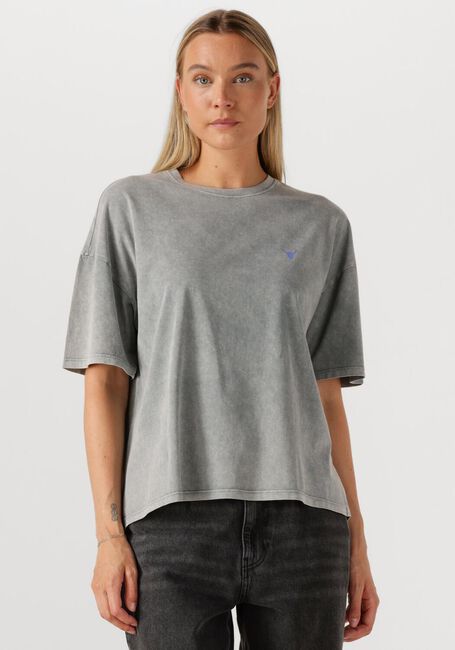 Graue ALIX THE LABEL T-shirt LADIES KNITTED PRINT T-SHIRT - large