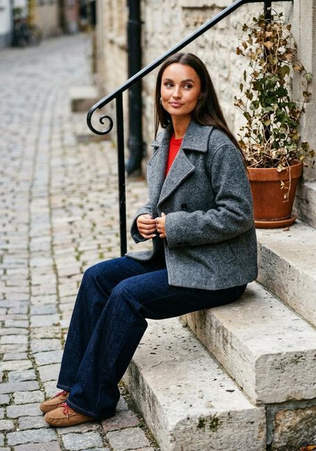 Rote SELECTED WOMEN Top SLFTENNY 3/4 SWEAT TOP - large